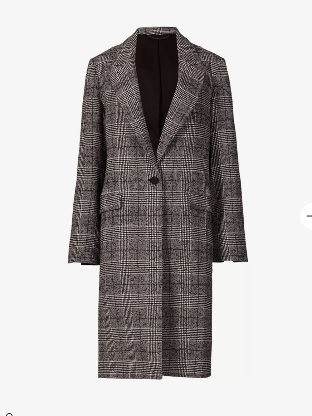 All Saints Dustie Check Duster Coat - Picture 2 of 2